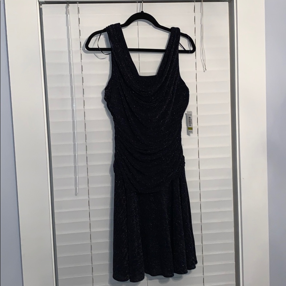 Dark navy shimmering dress